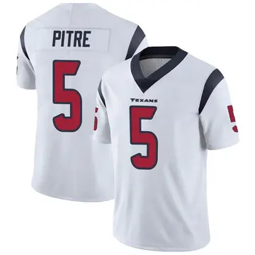 Men's Nike Houston Texans Jalen Pitre White Vapor Untouchable Jersey - Limited