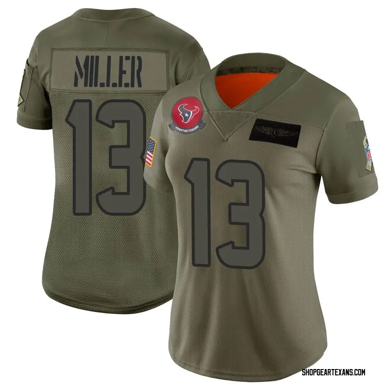 Women's Nike Houston Texans Braxton Miller Camo 2019 Salute to ...