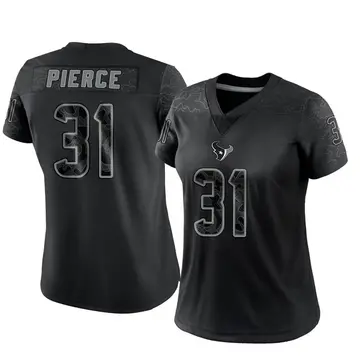 Women's Nike Houston Texans Dameon Pierce Black Reflective Jersey - Limited