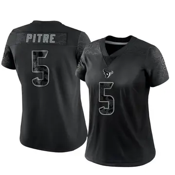 Women's Nike Houston Texans Jalen Pitre Black Reflective Jersey - Limited