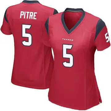 Women's Nike Houston Texans Jalen Pitre Red Alternate Jersey - Game