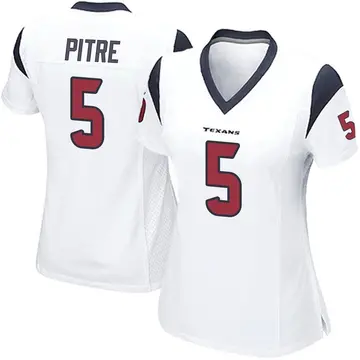Women's Nike Houston Texans Jalen Pitre White Jersey - Game