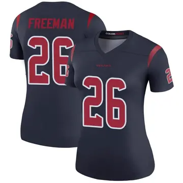 Women's Nike Houston Texans Royce Freeman Navy Color Rush Jersey - Legend