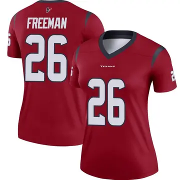 Women's Nike Houston Texans Royce Freeman Red Jersey - Legend