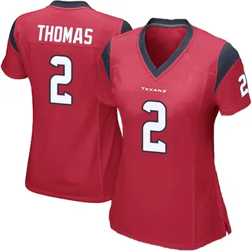 Women's Nike Houston Texans Tavierre Thomas Red Alternate Jersey - Game