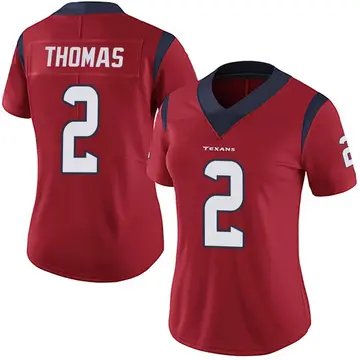Women's Nike Houston Texans Tavierre Thomas Red Alternate Vapor Untouchable Jersey - Limited