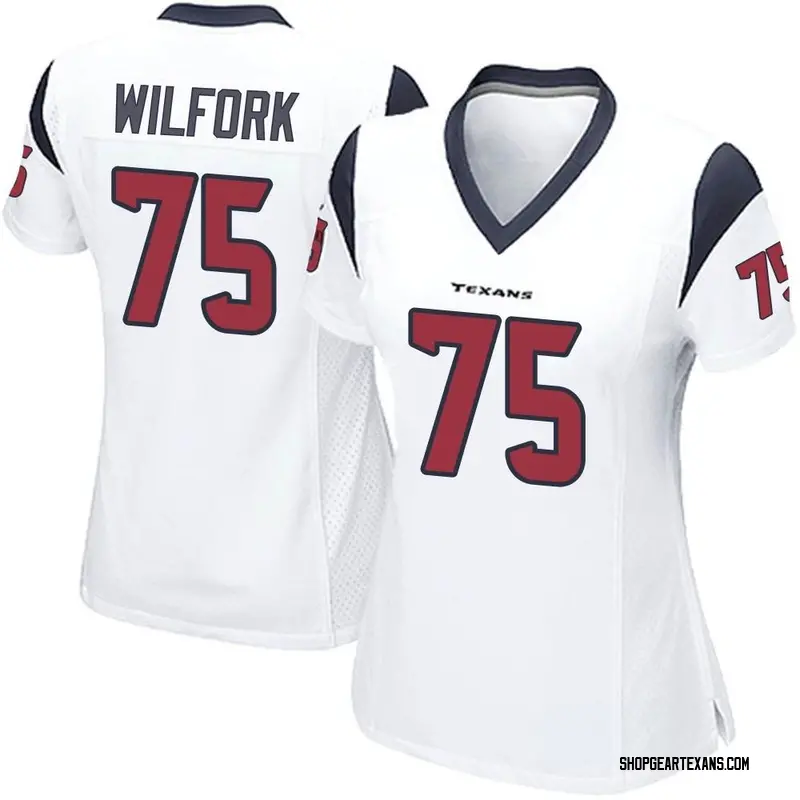 Women's Nike Houston Texans Vince Wilfork White Jersey - Game