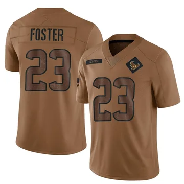 Youth Nike Houston Texans Arian Foster Brown 2023 Salute To Service Jersey - Limited