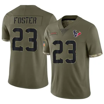 Youth Nike Houston Texans Arian Foster Olive 2022 Salute To Service Jersey - Limited