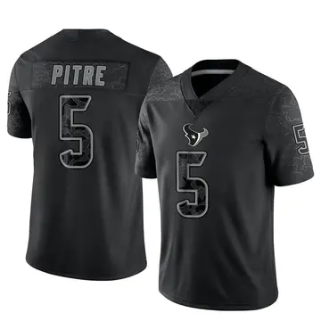Youth Nike Houston Texans Jalen Pitre Black Reflective Jersey - Limited