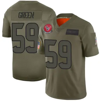 Youth Nike Houston Texans Kenyon Green Camo 2019 Salute to Service Jersey - Limited