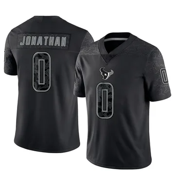 Youth Nike Houston Texans Kingsley Jonathan Black Reflective Jersey - Limited