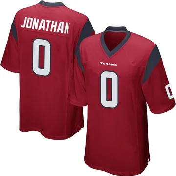 Youth Nike Houston Texans Kingsley Jonathan Red Alternate Jersey - Game