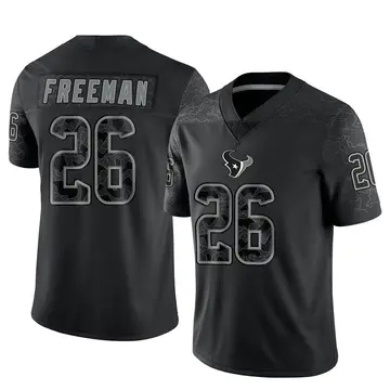 Youth Nike Houston Texans Royce Freeman Black Reflective Jersey - Limited