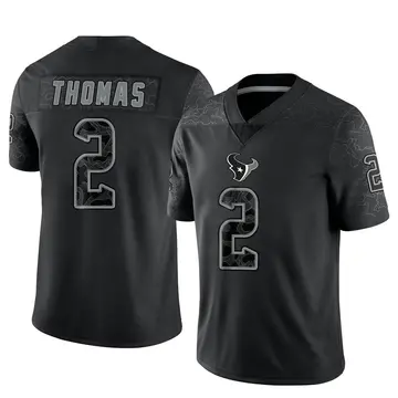 Youth Nike Houston Texans Tavierre Thomas Black Reflective Jersey - Limited